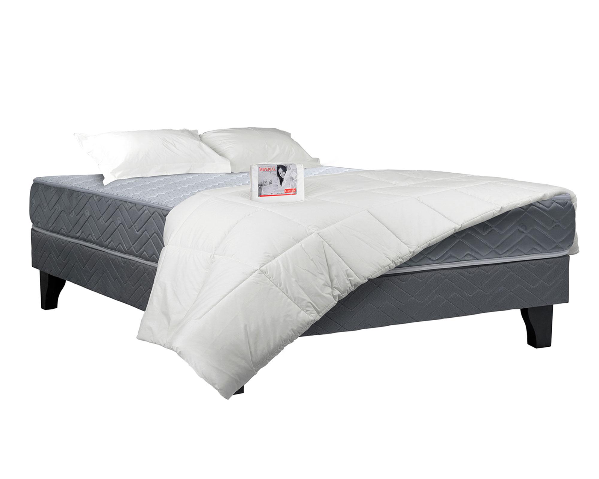 Cama europea Full x190 cm Aura + Textiles