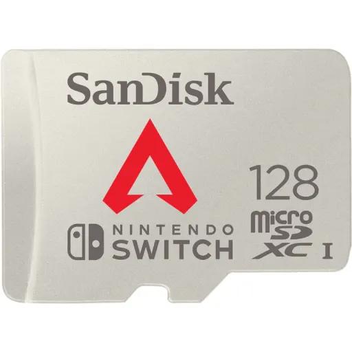 Memoria MicroSDXC 128GB Sandisk UHS-I Lec100MBs Esc90MBs p/Mintendo Switch